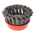 China factory  hefei  Higher Density and Longer brush life twisted knotted wire brush for cleaning welding finish